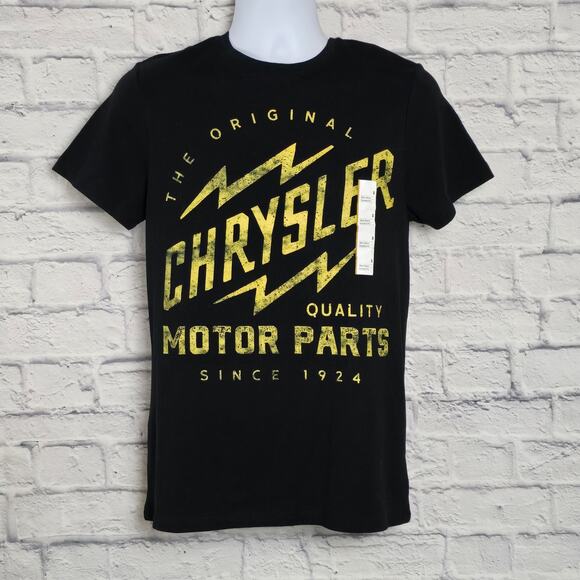 NWT Goodfellow Shirt Size Small Chrysler Motor Parts Black Short Sleeve Tee - Picture 1 of 16